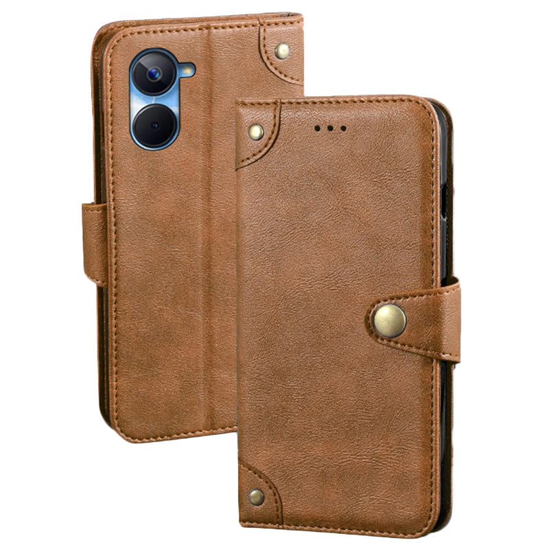 IDEWEI For Realme 10s 5G Scratch Resistant Fine Texture PU Leather Phone Case Wallet Stand Cell Phone Cover IDEWEI For Realme 10s 5G Scratch Resistant Fine Texture PU Leather Phone Case Wallet Stand Cell Phone Cover